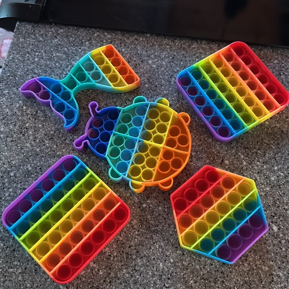 5 Popits Pop-its Assorted Classroom Fidget Toys - Picture 7 of 7